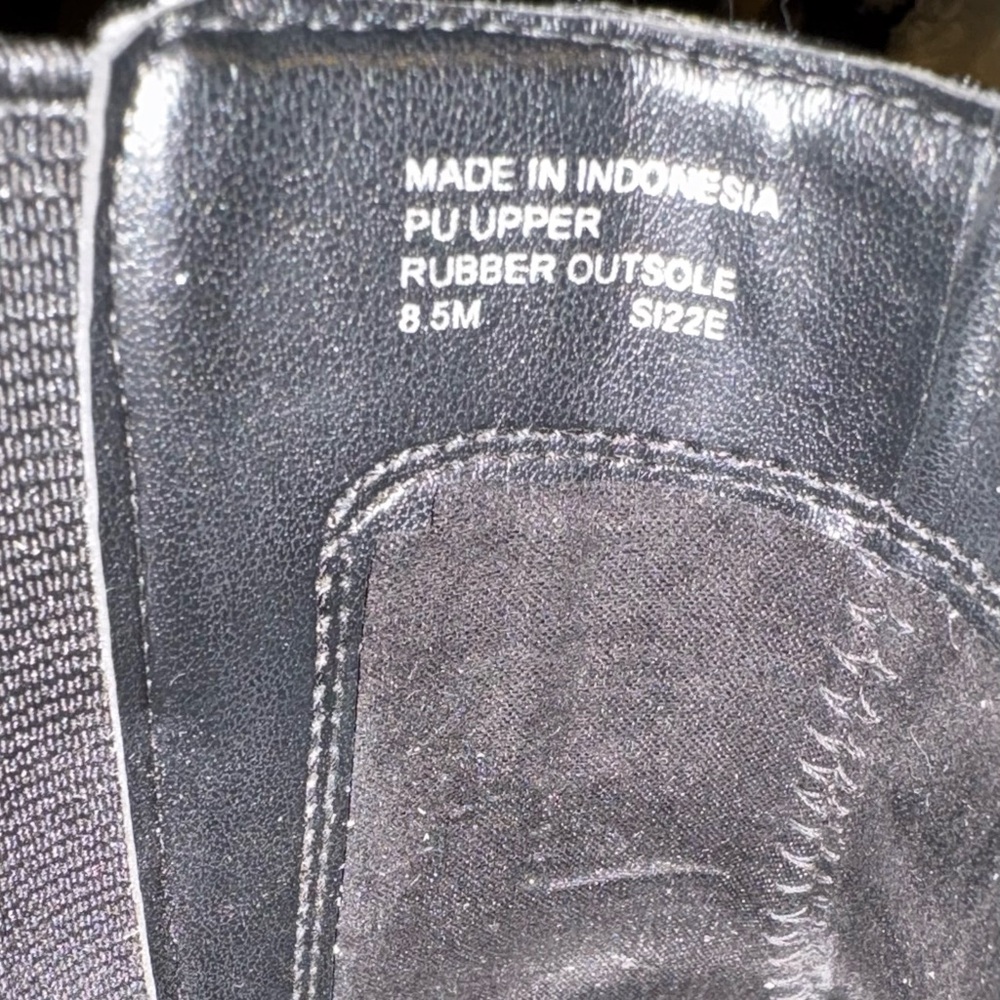 Michael Kors Women’s Black Ankle Boots with Brown Straps & Gold MK Hardware 8.5 - Picture 9 of 13